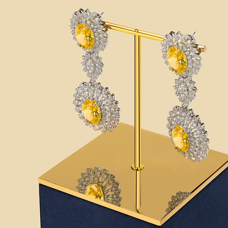 Velvet Metal Jewelry Display Stand