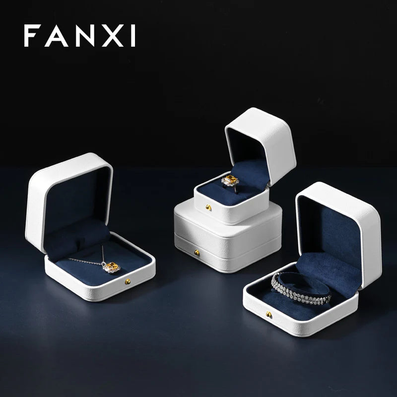 White & Blue Jewelry Box