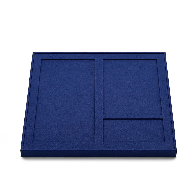 Blue Microfiber Jewelry Display Set