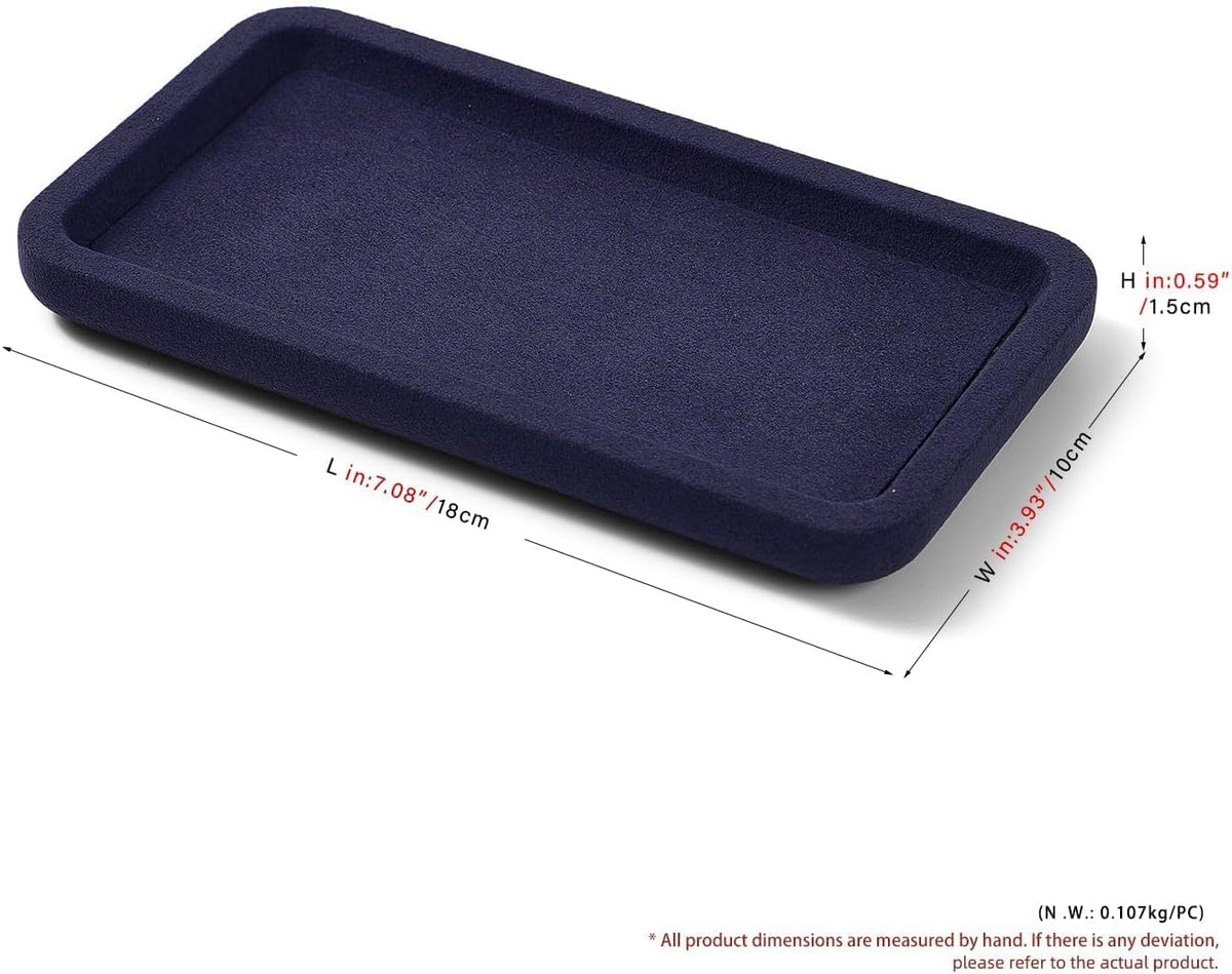 Microfiber Stackable Jewelry Display Tray