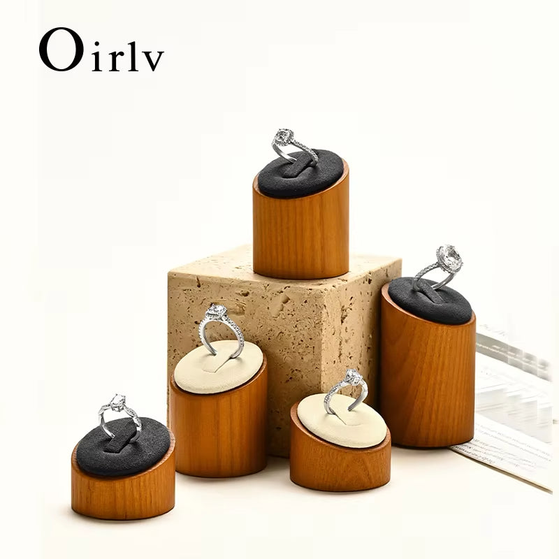 Wooden Jewelry Display Set