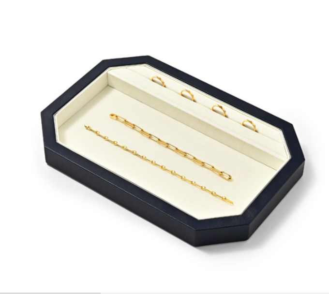 PU Leather Jewelry Display Tray