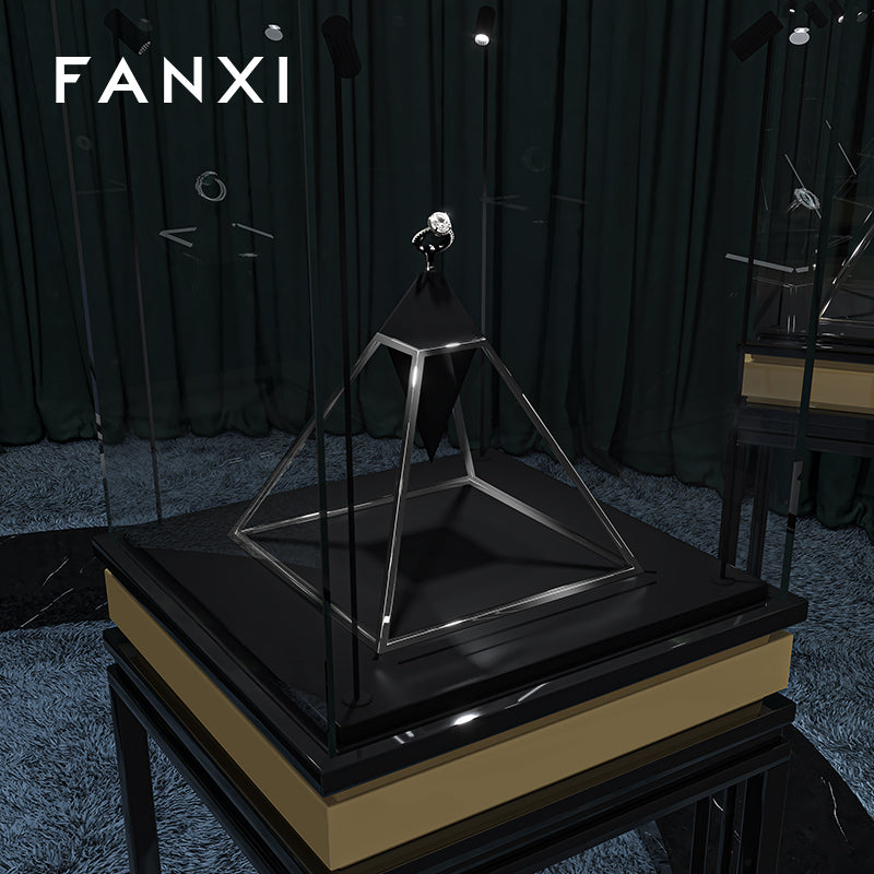 Black Microfiber Watch Display Stand