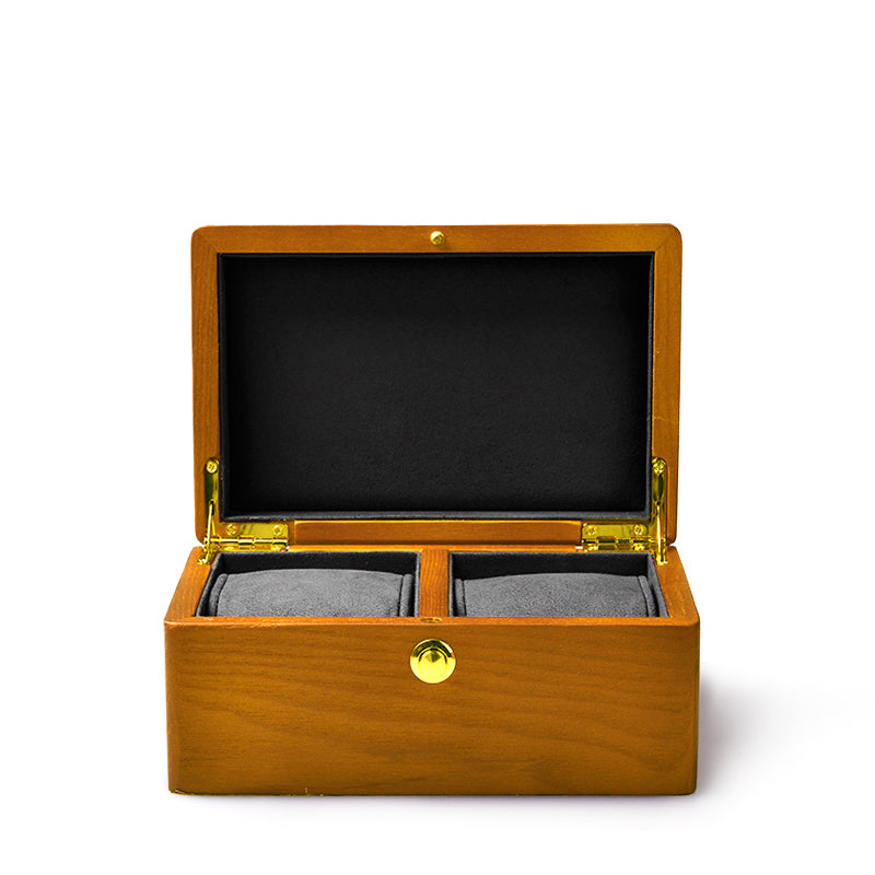 Wooden Double Watch Case