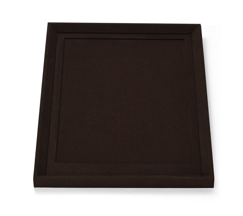 Brown Microfiber Metal Jewelry Display Stand