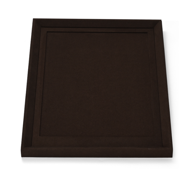 Brown Microfiber Metal Jewelry Display Stand