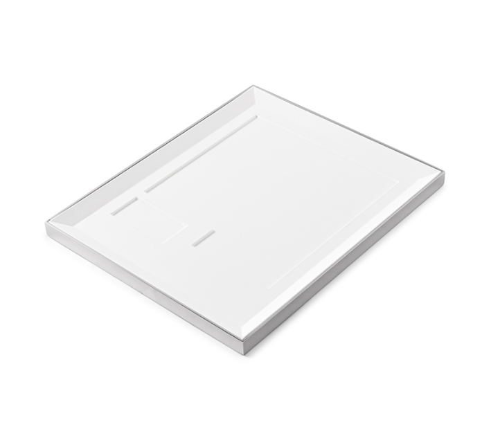 White PU Leather Necklace Display Stand