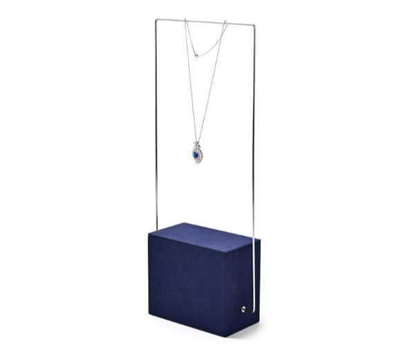 Blue Metal Jewelry Display Set