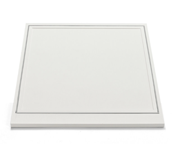 White Leather Metal Jewelry Display Set