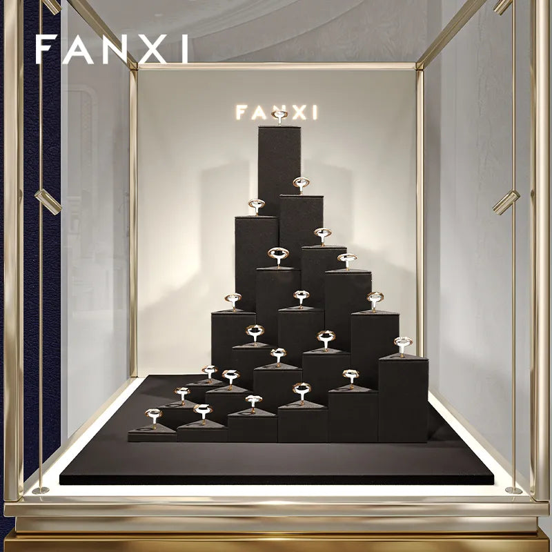 Coffee Metal Ring Display Stand