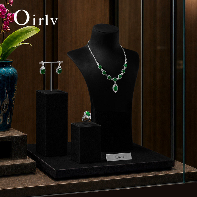 Microfiber Jewelry Display Bust