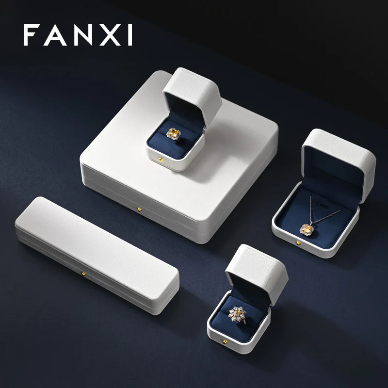 White & Blue Jewelry Box