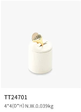 Beige Microfiber Jewelry Display Set