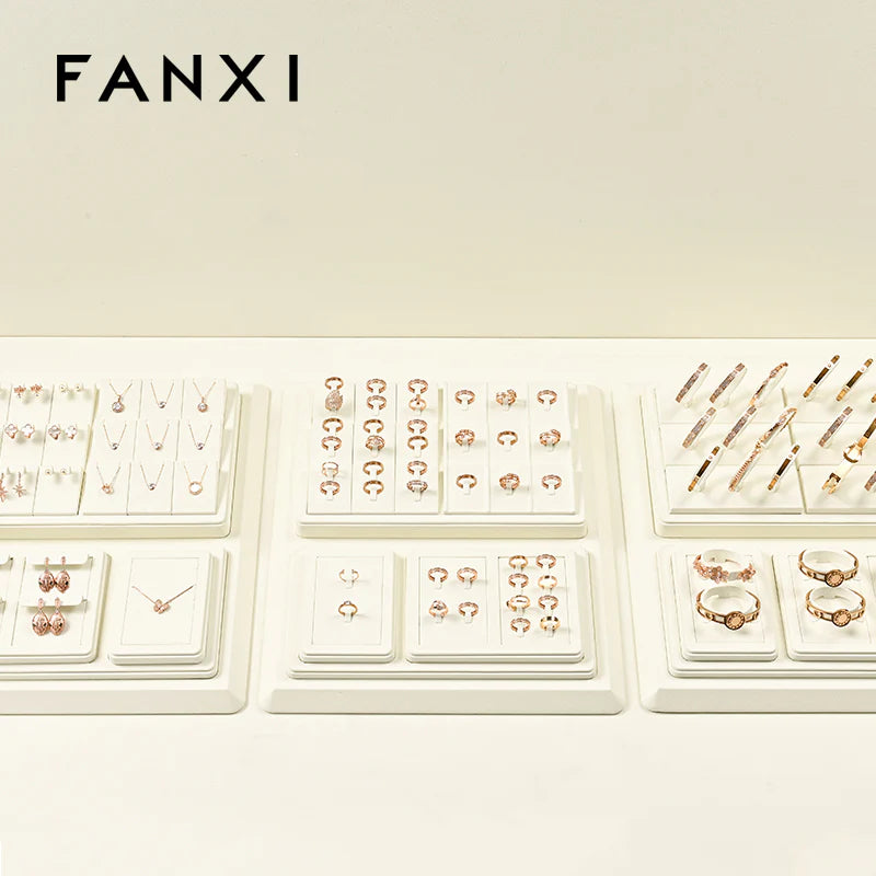 Beige Jewelry Display Set