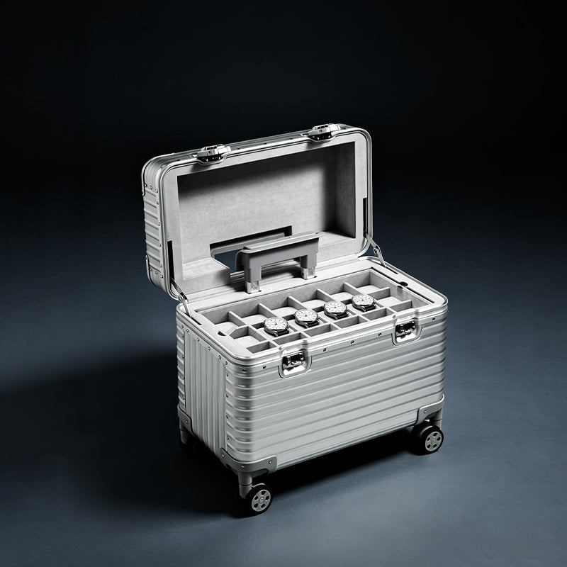 Silver Velvet Jewelry Box