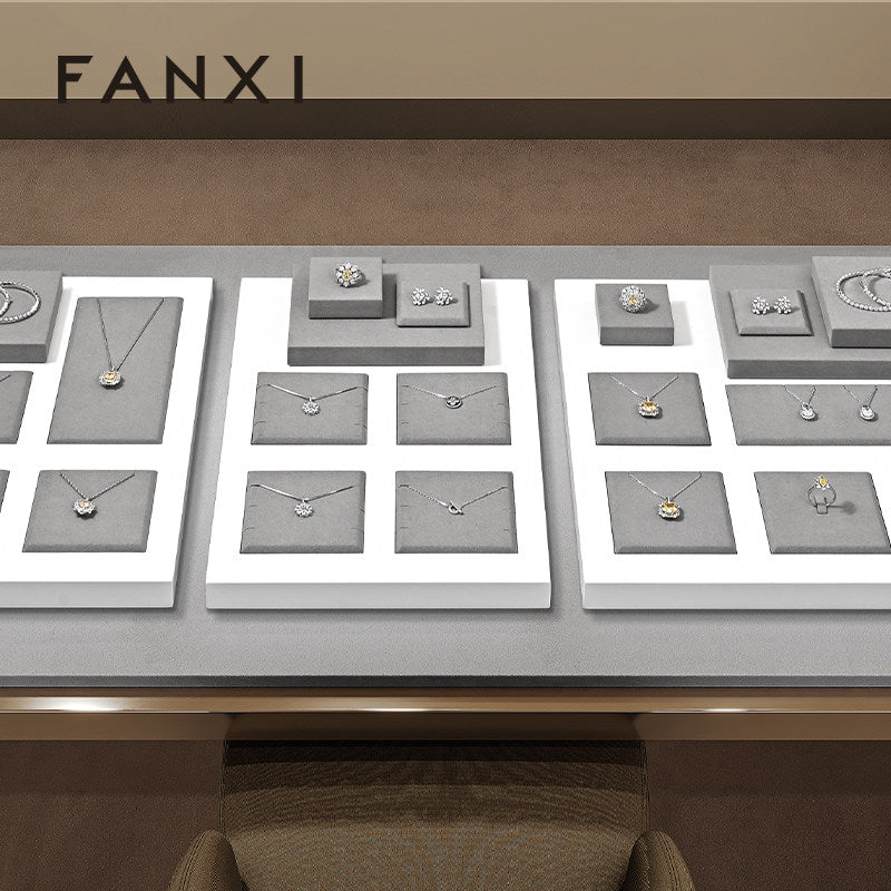 Gray Jewelry Display Set