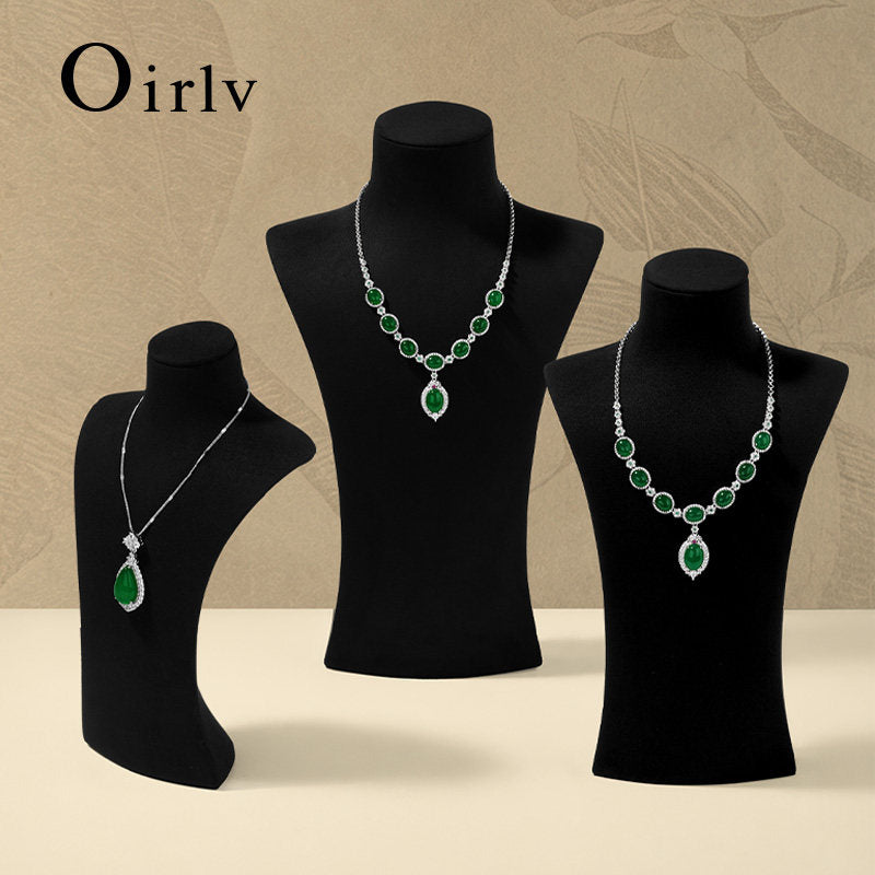 Microfiber Jewelry Display Bust