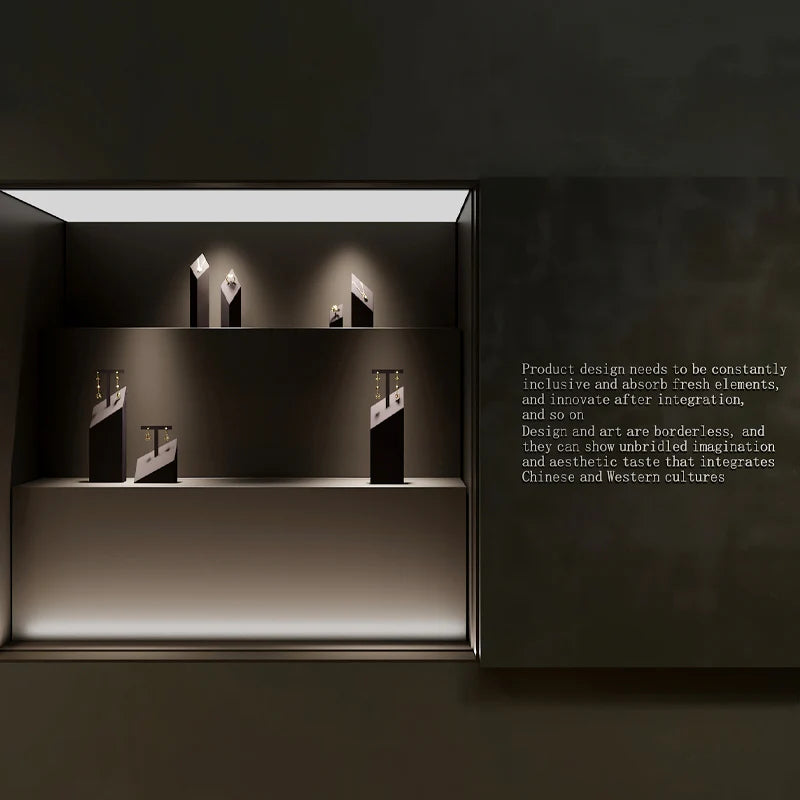 Brown Jewelry Display Set