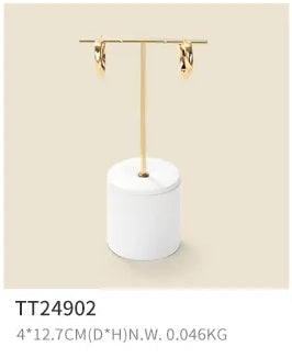 Beige PU Leather Jewelry Display Set