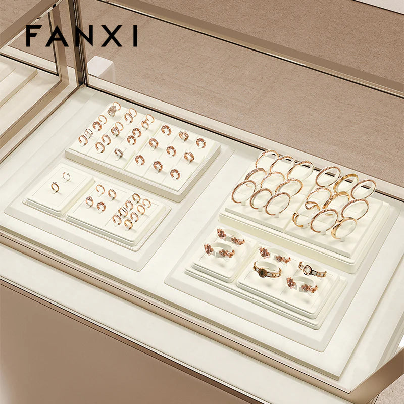 Beige Jewelry Display Set