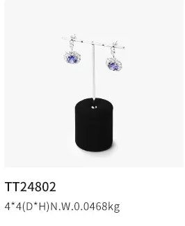 Black Microfiber Jewelry Display Set