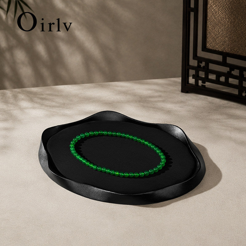Leather Microfiber Jewelry Tray
