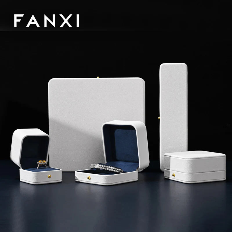 White & Blue Jewelry Box