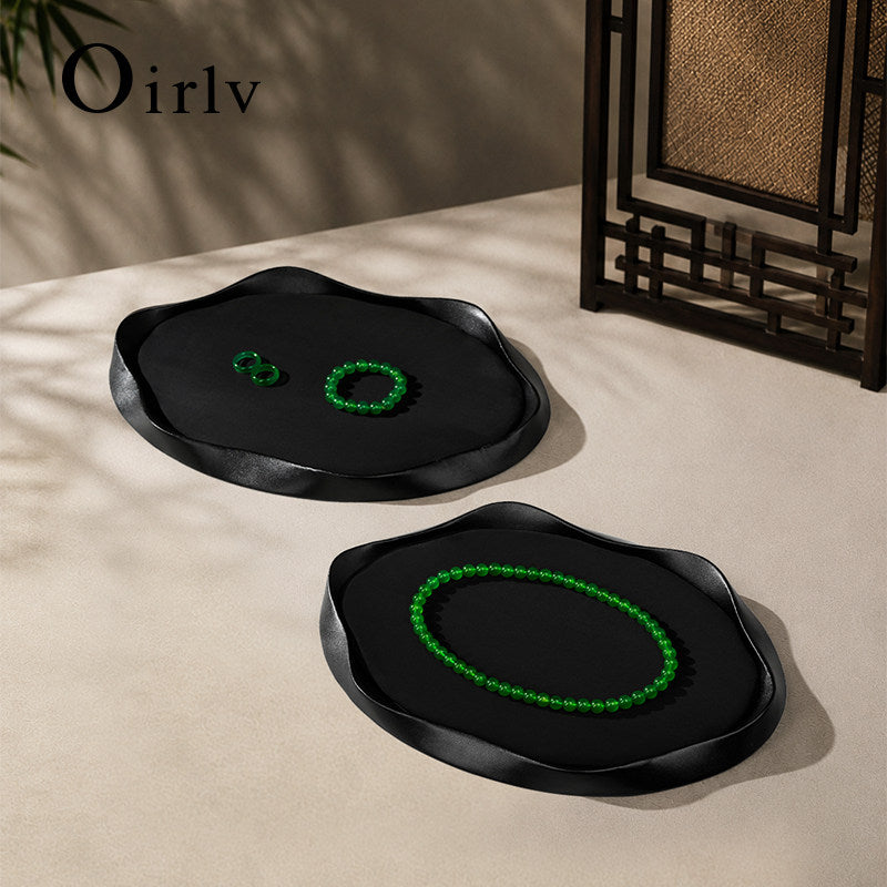 Leather Microfiber Jewelry Tray