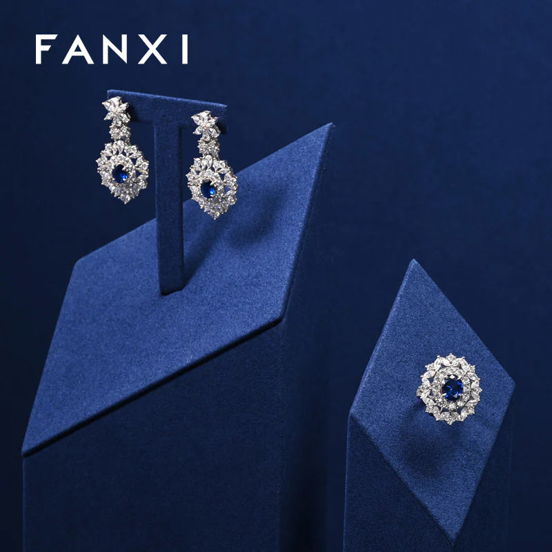 Blue Jewelry Display Set