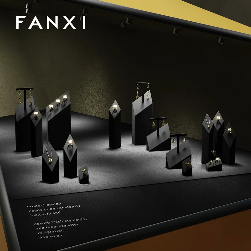 Black Jewelry Display Set
