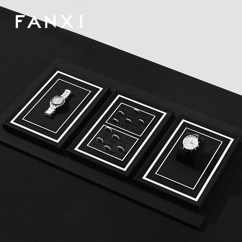Black Metal Jewelry Display Set