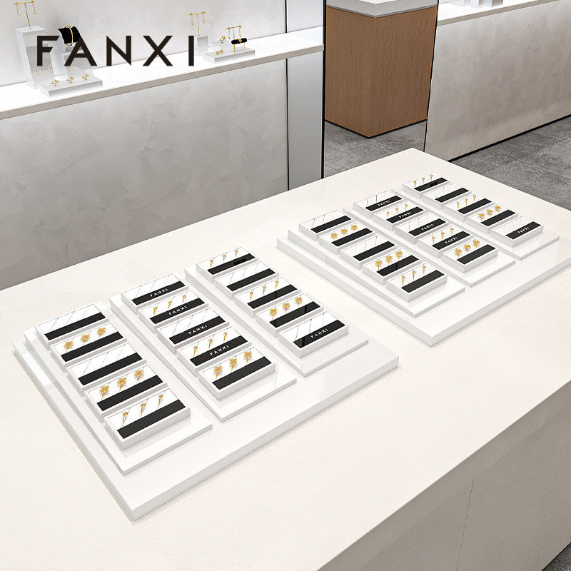 White Jewelry Display Stand