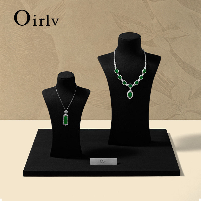 Microfiber Jewelry Display Bust