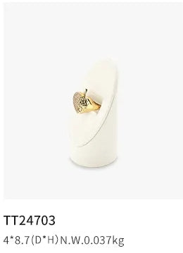 Beige Microfiber Jewelry Display Set