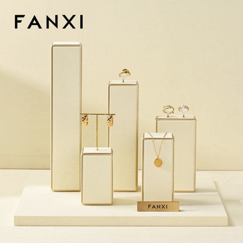 Beige Jewelry Display Set