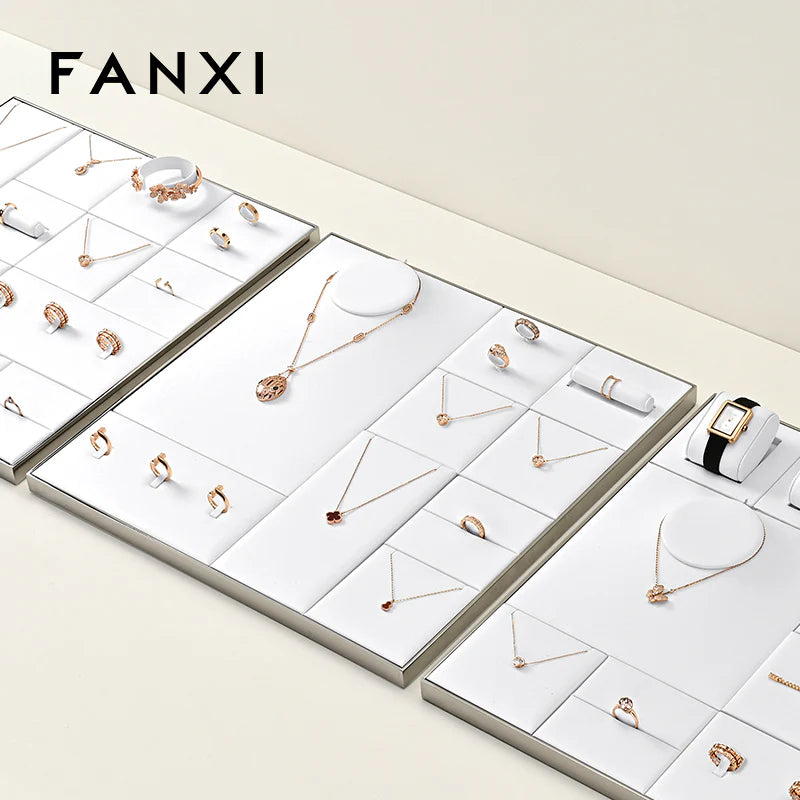 White Jewelry Display Set