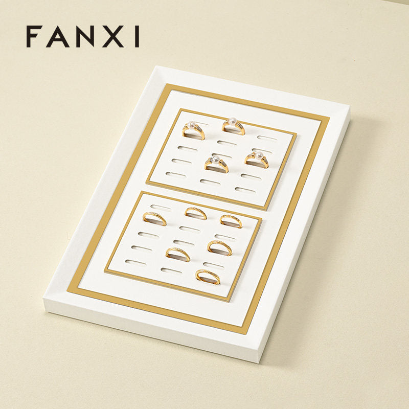 White Metal Jewelry Display Set