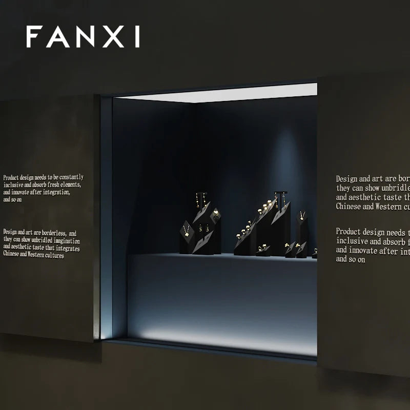 Black Jewelry Display Set