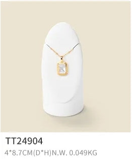 Beige PU Leather Jewelry Display Set