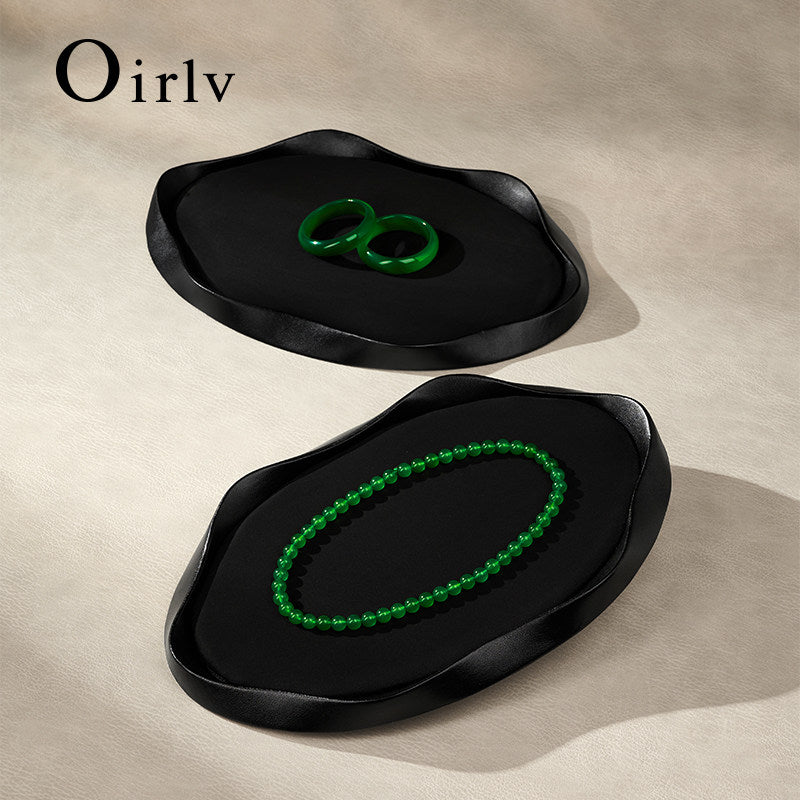 Leather Microfiber Jewelry Tray