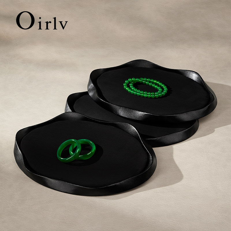 Leather Microfiber Jewelry Tray