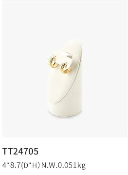 Beige Microfiber Jewelry Display Set