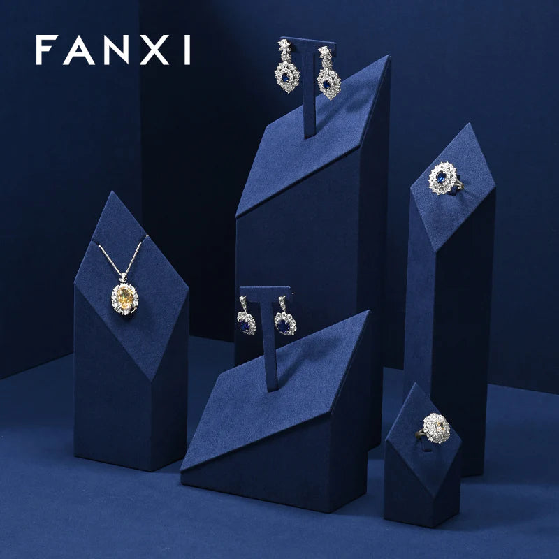 Blue Jewelry Display Set