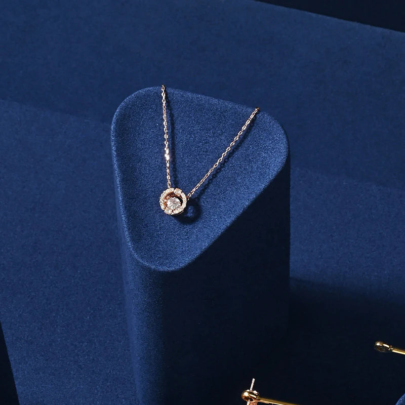 Blue Microfiber Jewelry Display Set