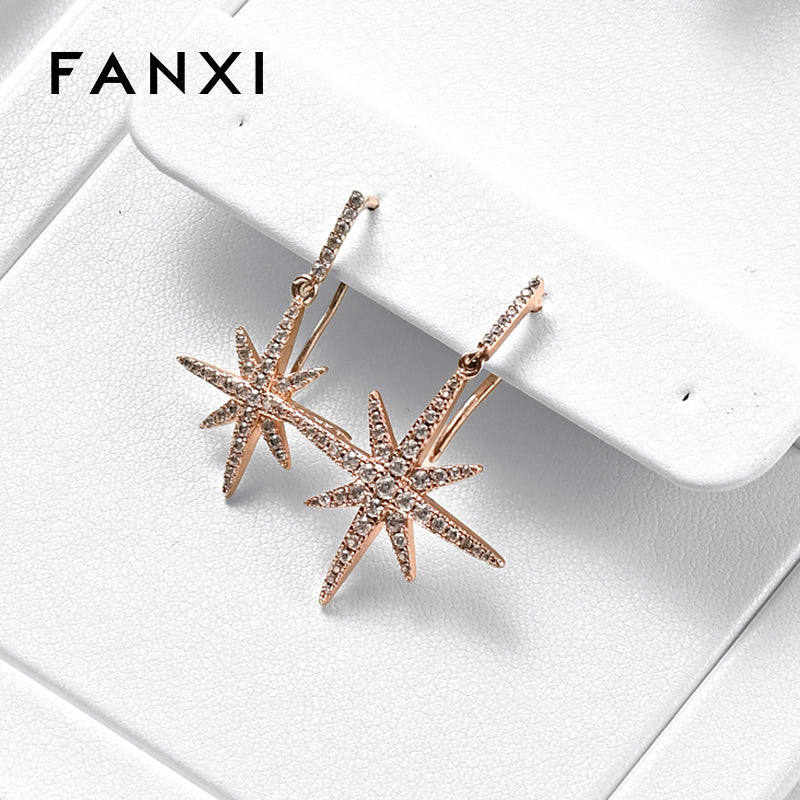 White PU Leather Jewelry Display Set