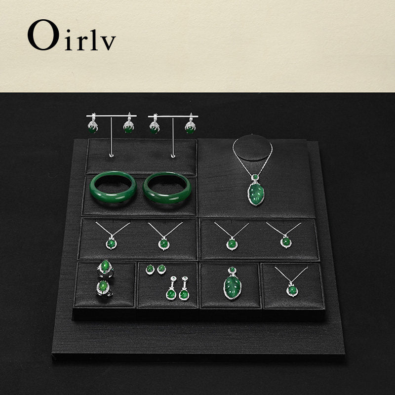 Black Jewelry Display Set