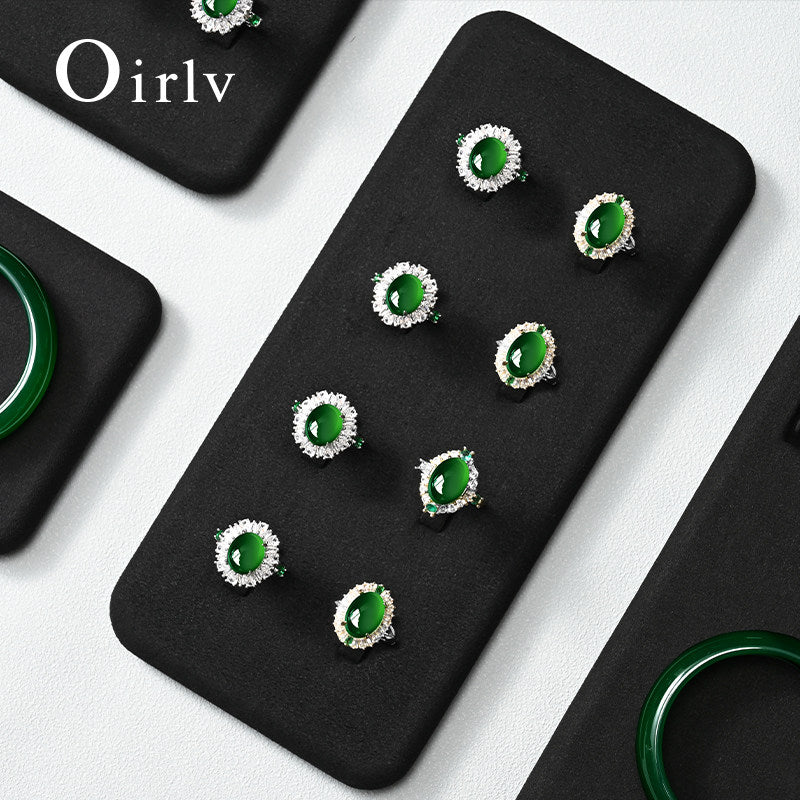 Black Microfiber Jewelry Display Set