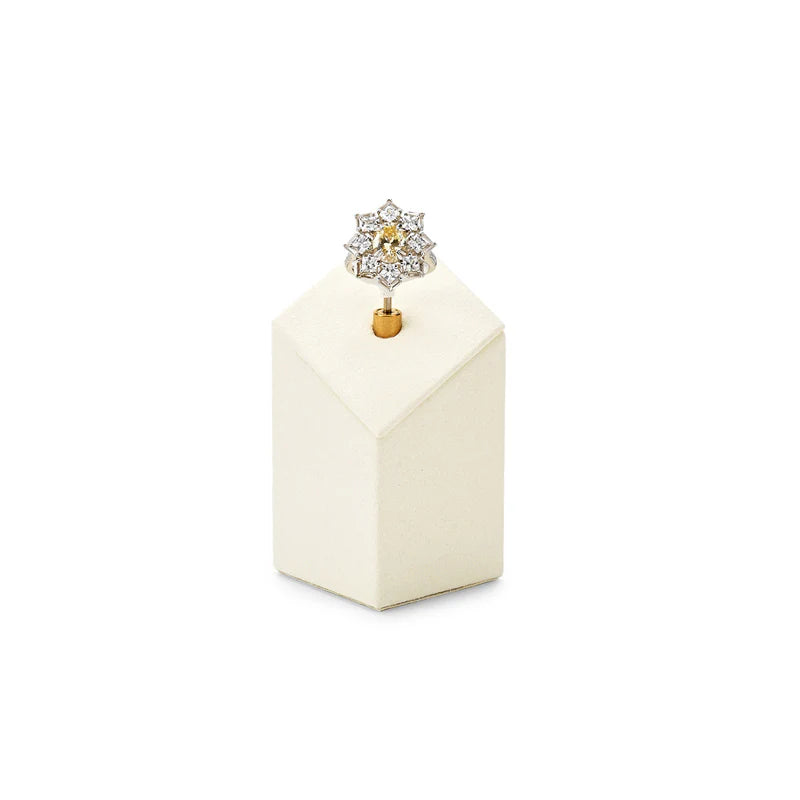 Beige Microfiber Jewelry Display Set