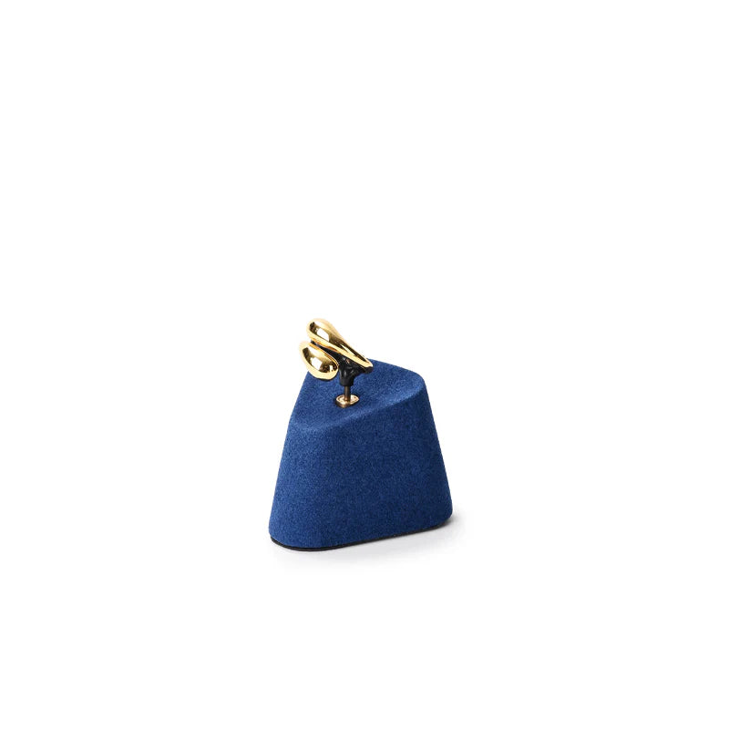 Blue Microfiber Jewelry Display Set
