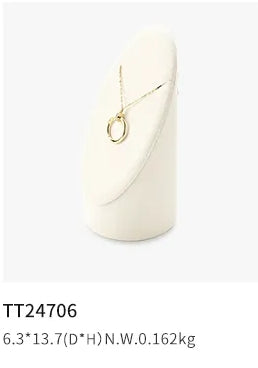 Beige Microfiber Jewelry Display Set